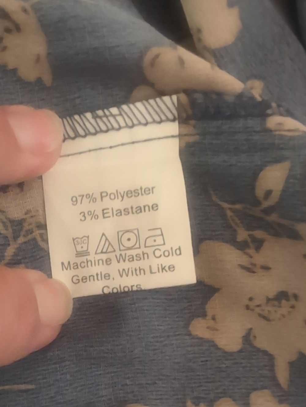 NWT Sz XL Pretty Garden Blue Floral Tiered Midi Dress - Picture 8 of 8